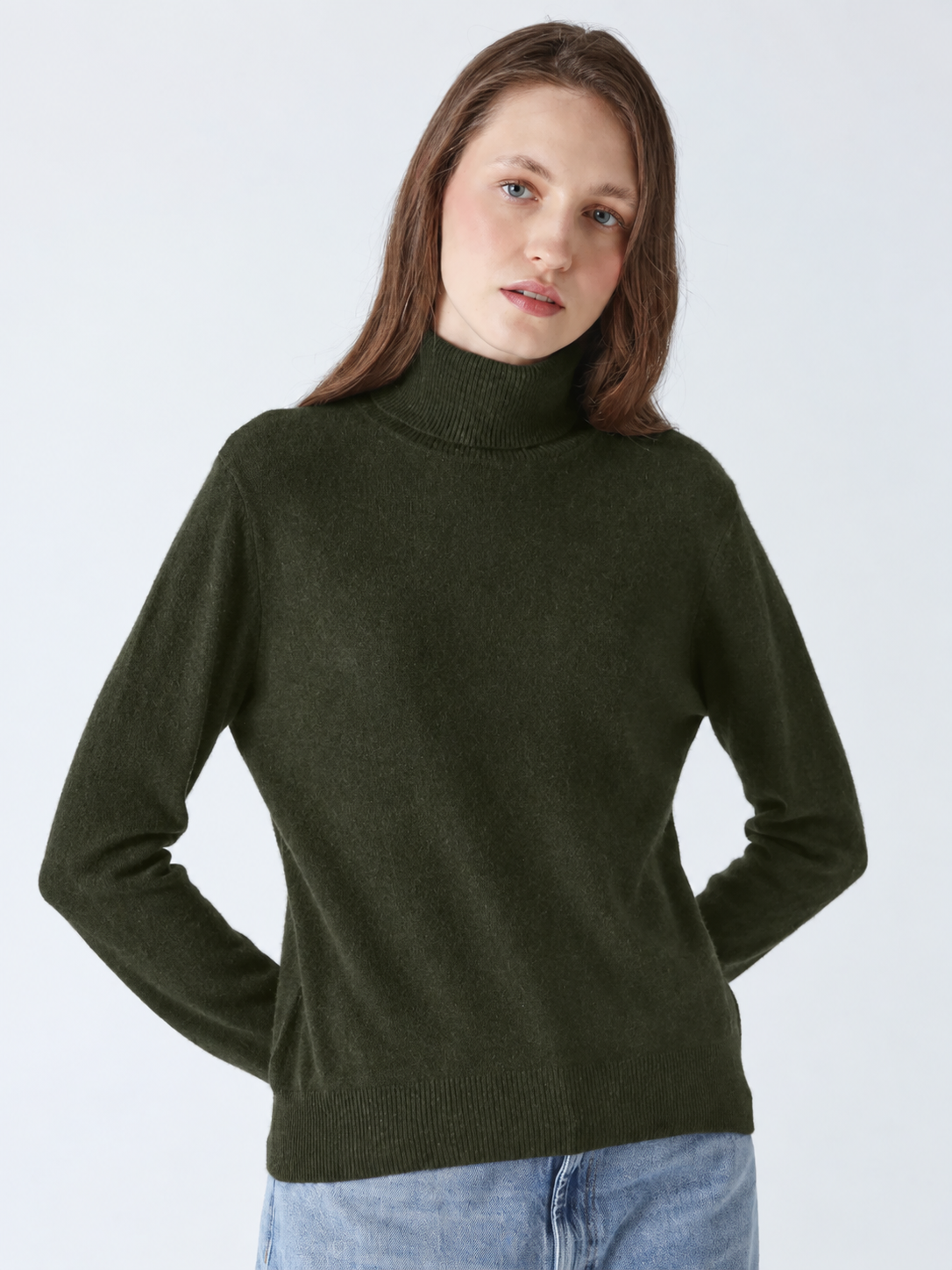 Maglione Absolut Cashmere Themys dark artichoke