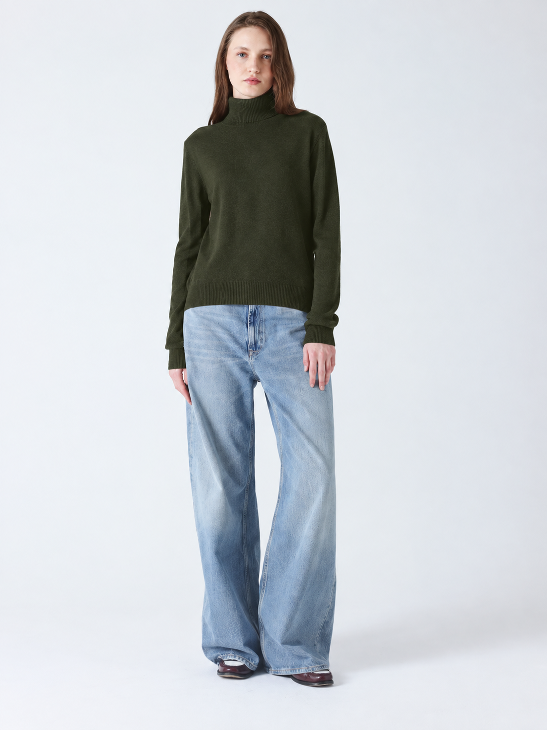 Maglione Absolut Cashmere Themys dark artichoke