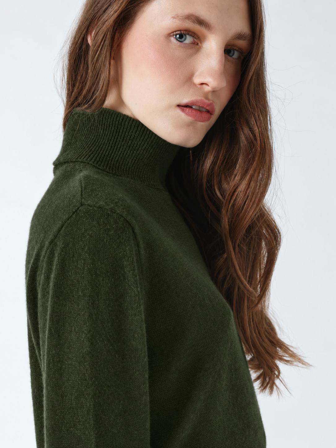 Maglione Absolut Cashmere Themys dark artichoke