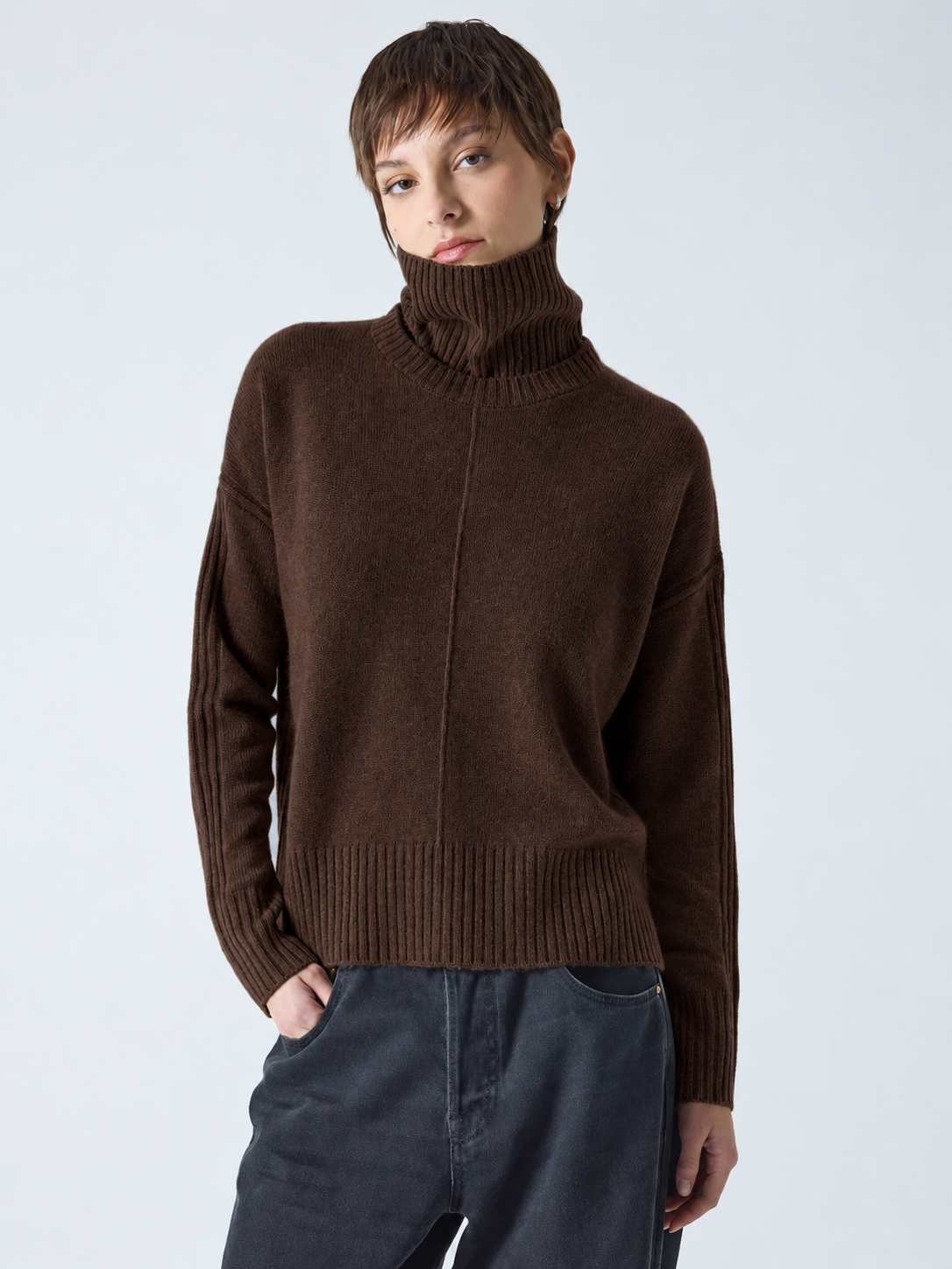 Maglione Absolut Cashmere Candace dark brown