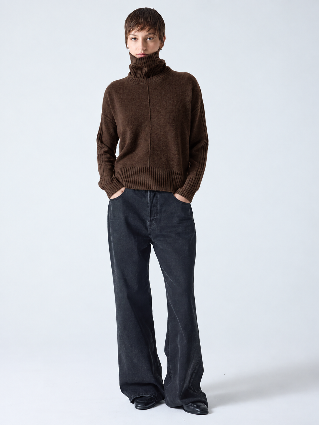 Maglione Absolut Cashmere Candace dark brown