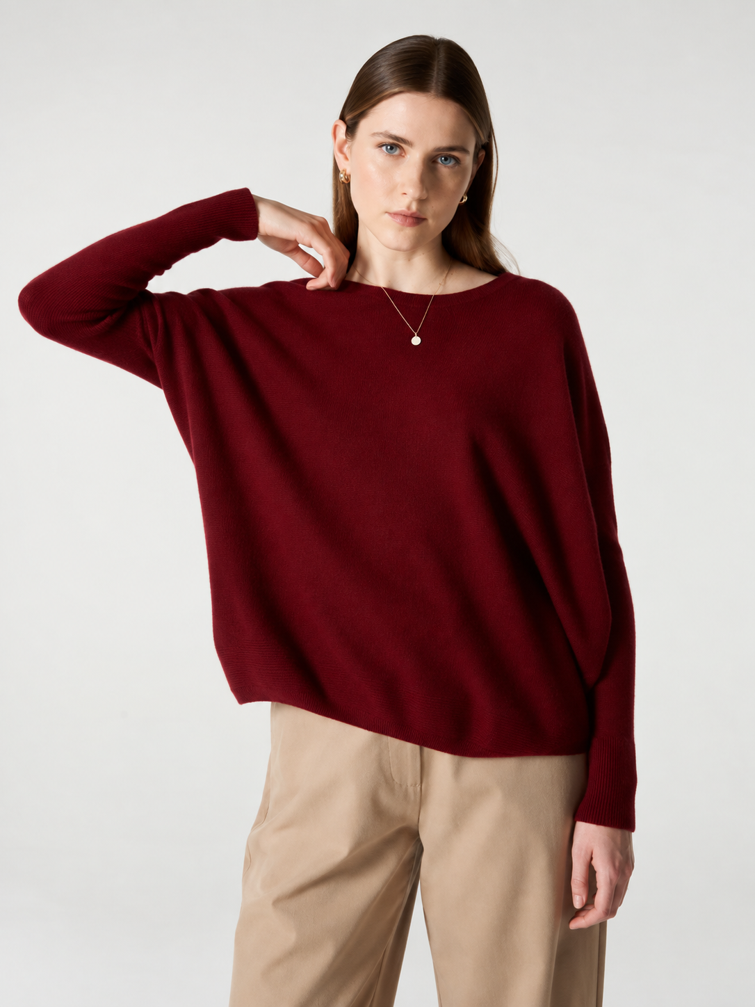 Maglione Absolut Cashmere Astrid deep cherry