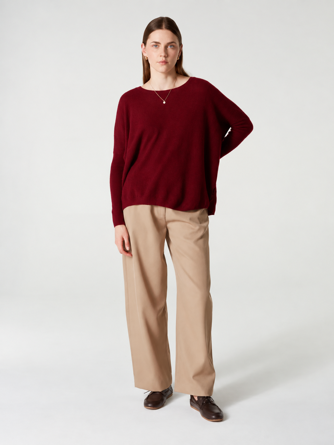 Maglione Absolut Cashmere Astrid deep cherry
