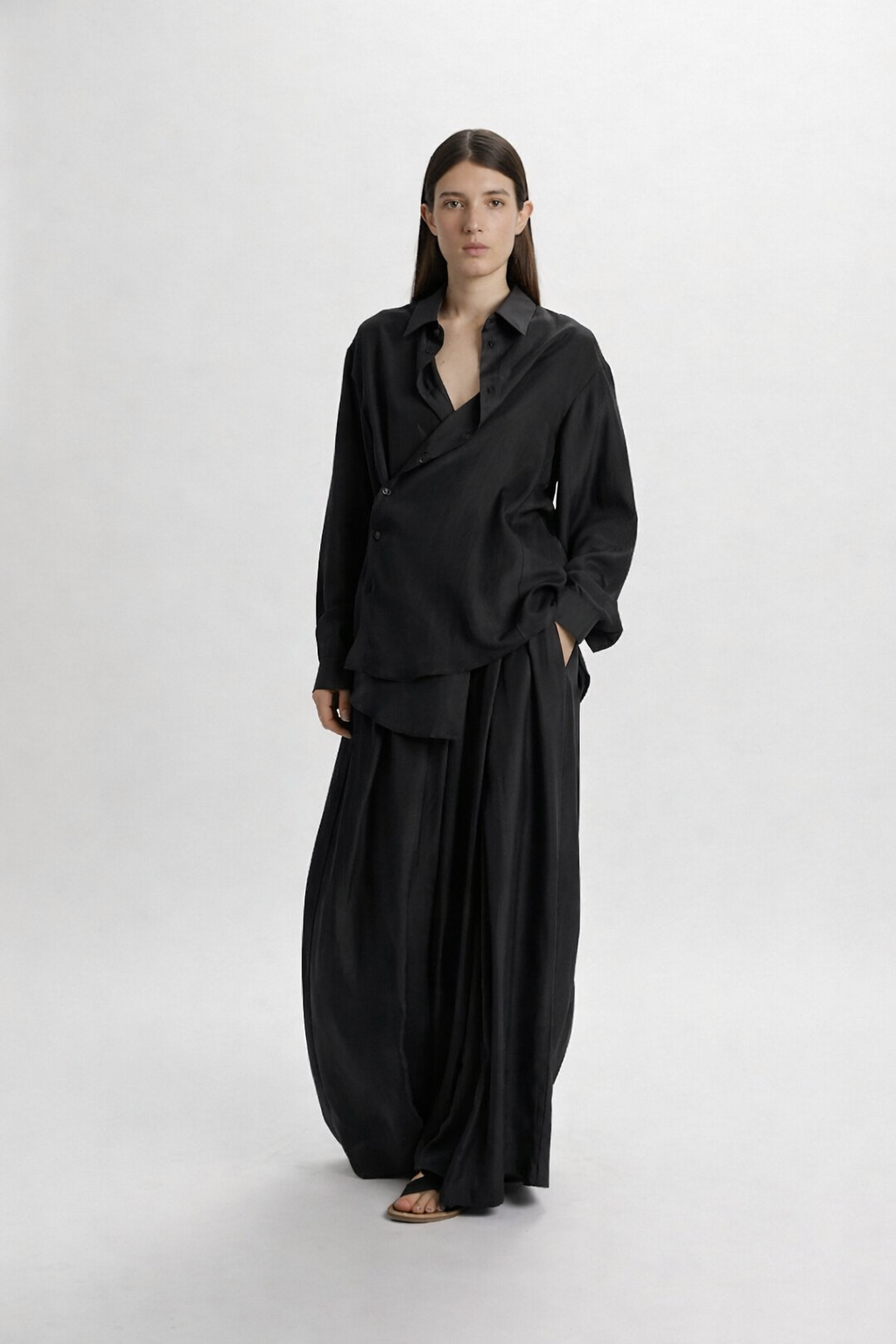 Camicia Phisique Du Role Giovanna seta nera