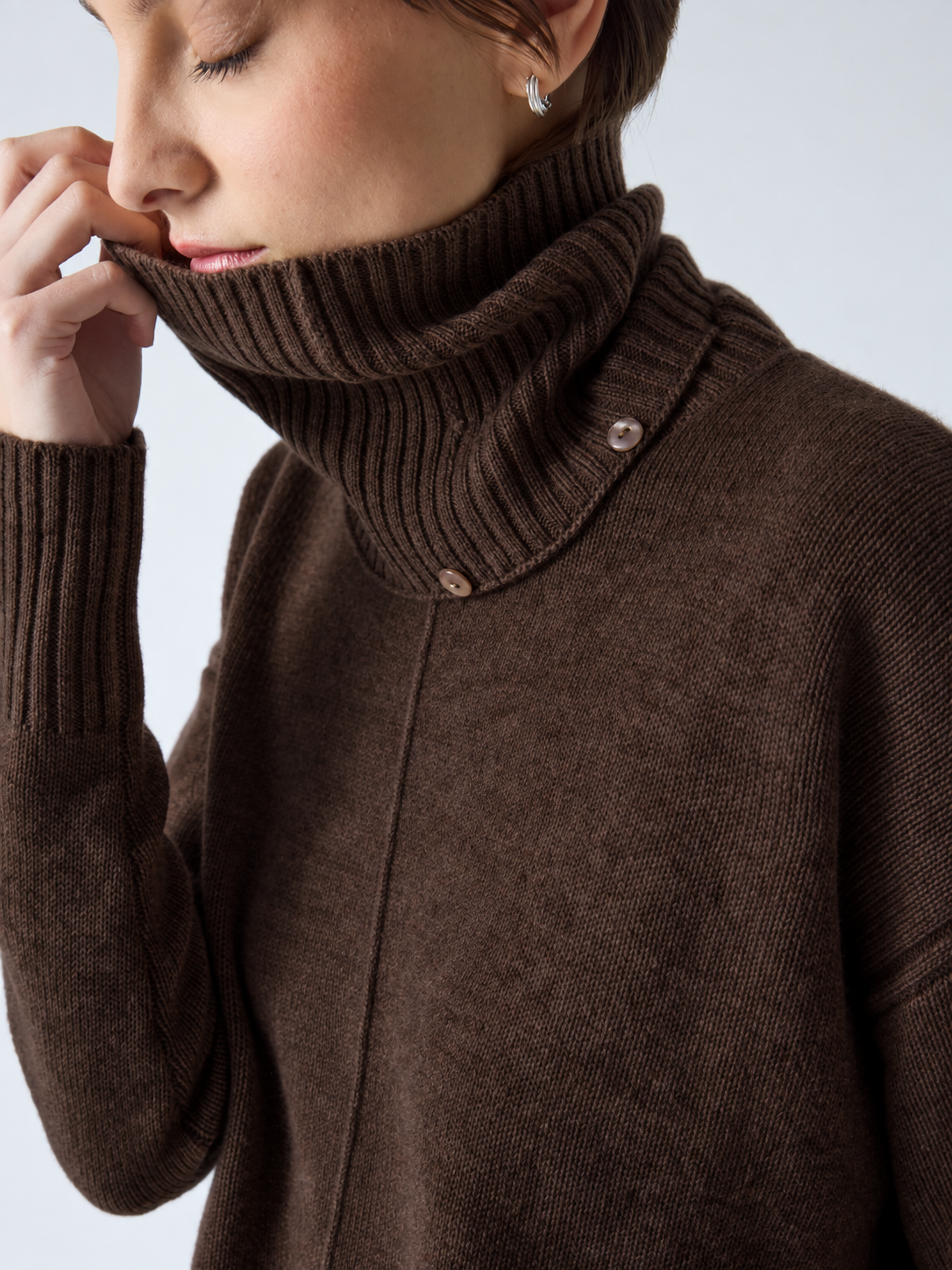 Maglione Absolut Cashmere Candace dark brown