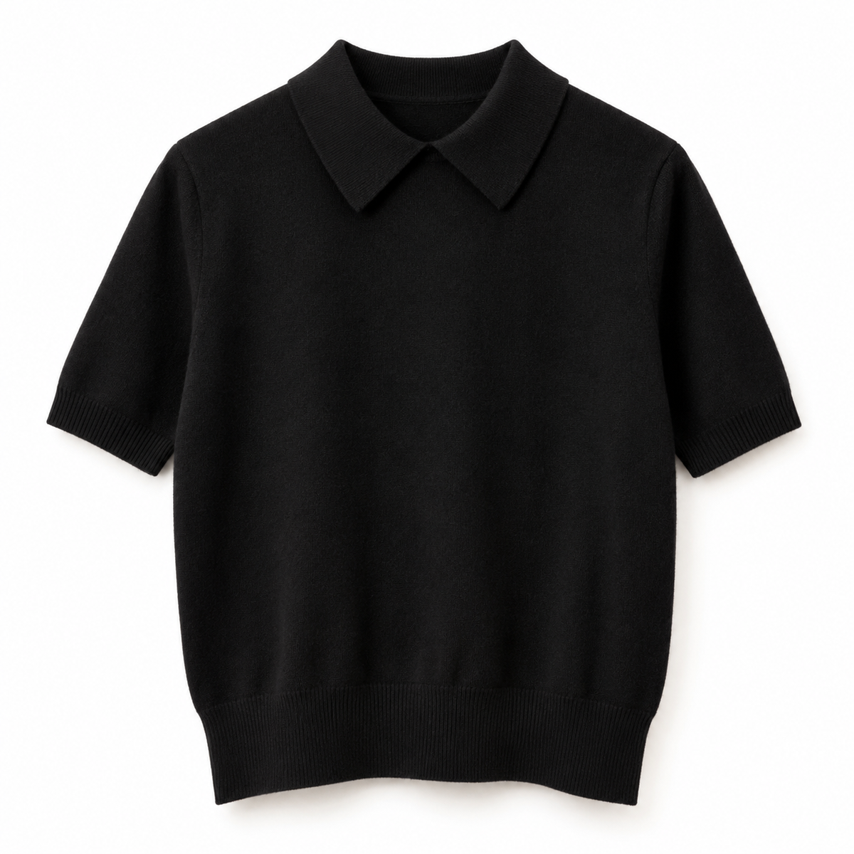 Maglia Laboratorio polo cashmere nera