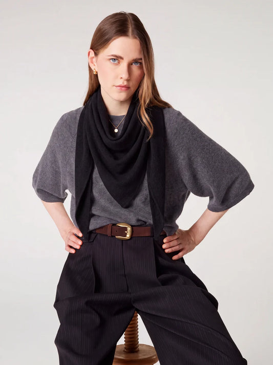 Sciarpa Absolut Cashmere Danika black