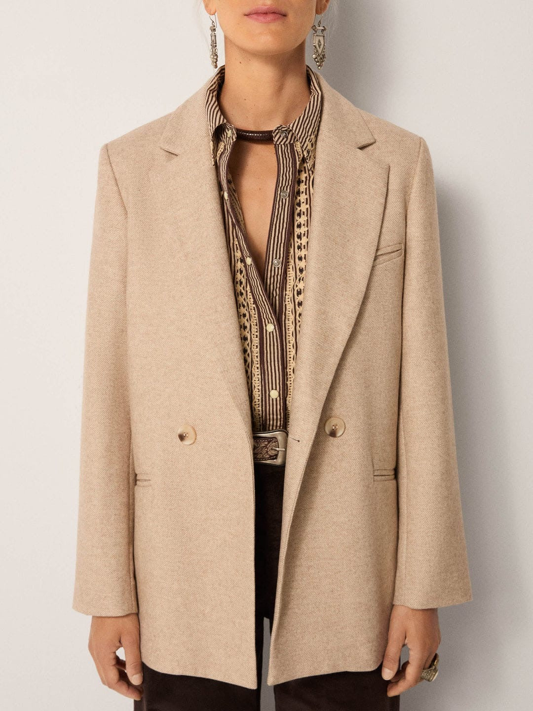 Giacca Maison Hotel Anna Rue Des Rosier beige