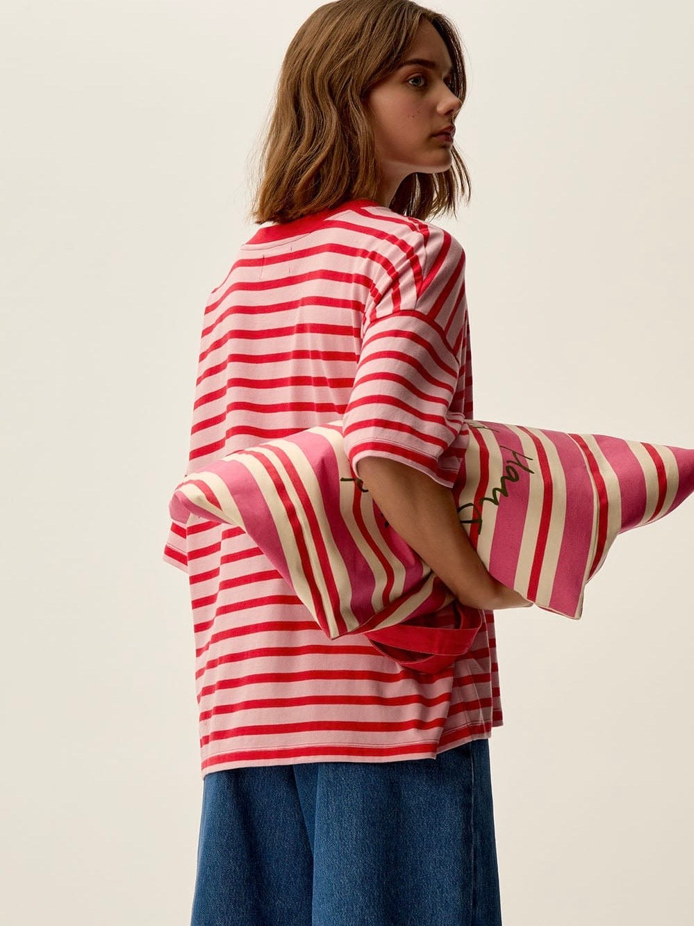 T-shirt Des Petits Hauts Josy Bubble/Tomato