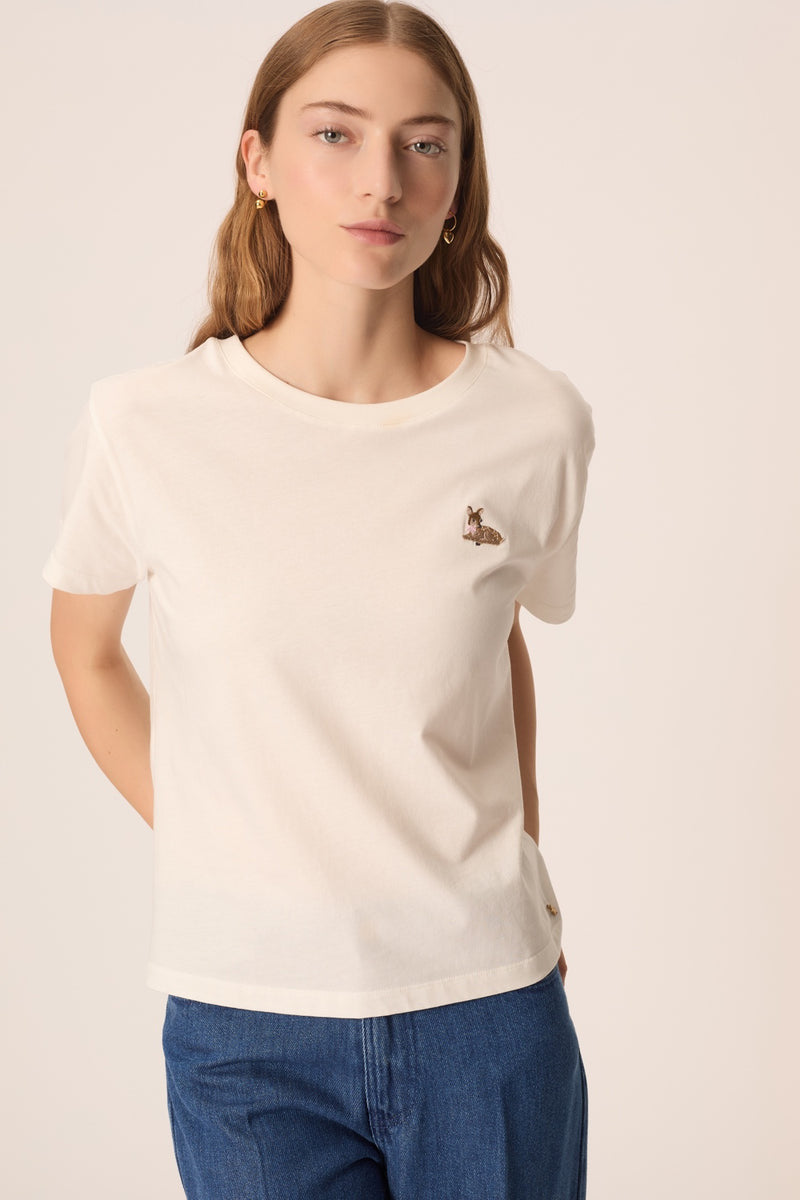 T-shirt Des Petits Hauts Fantine ecru