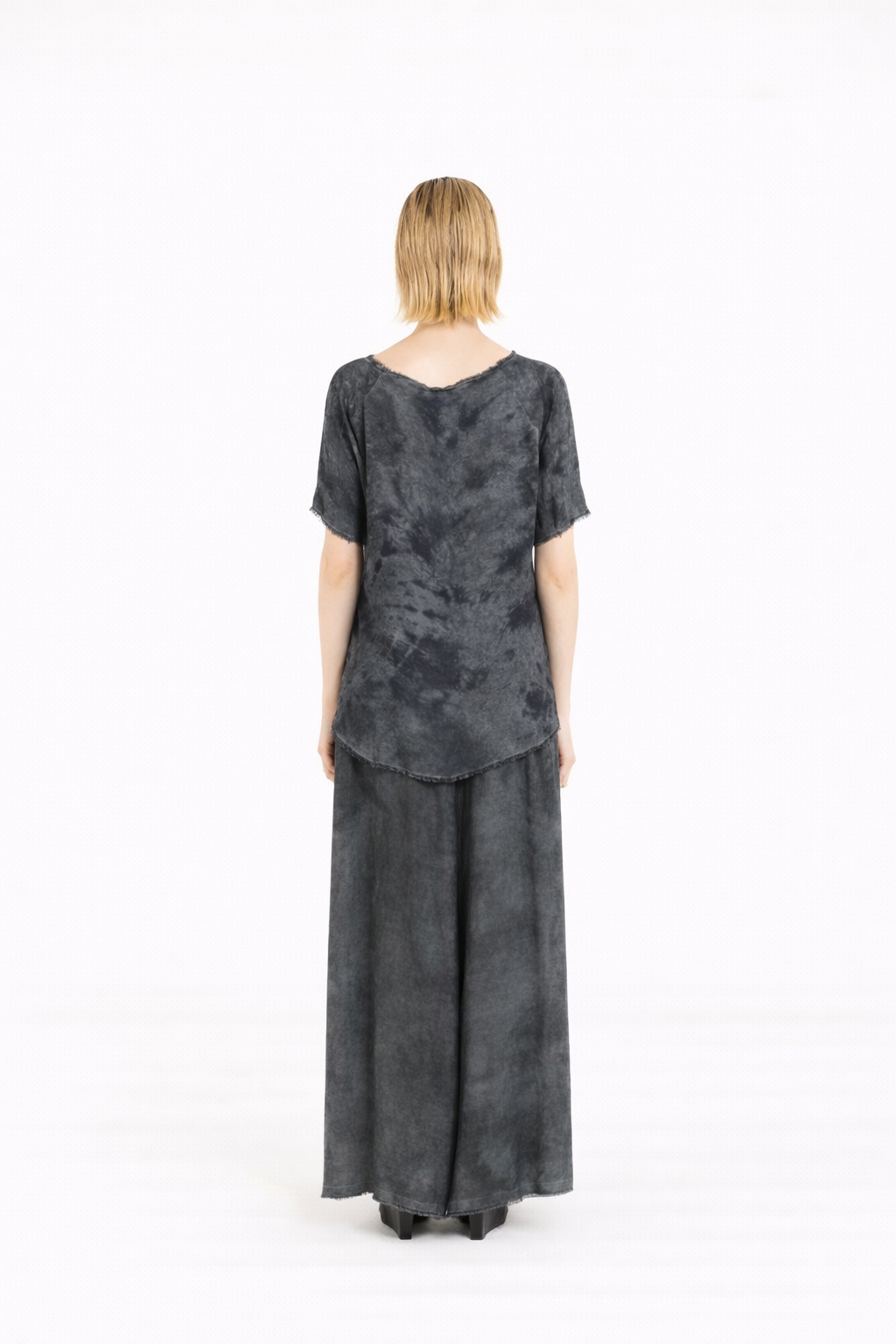 T-shirt Sanctamuerte Ash Grey Print 