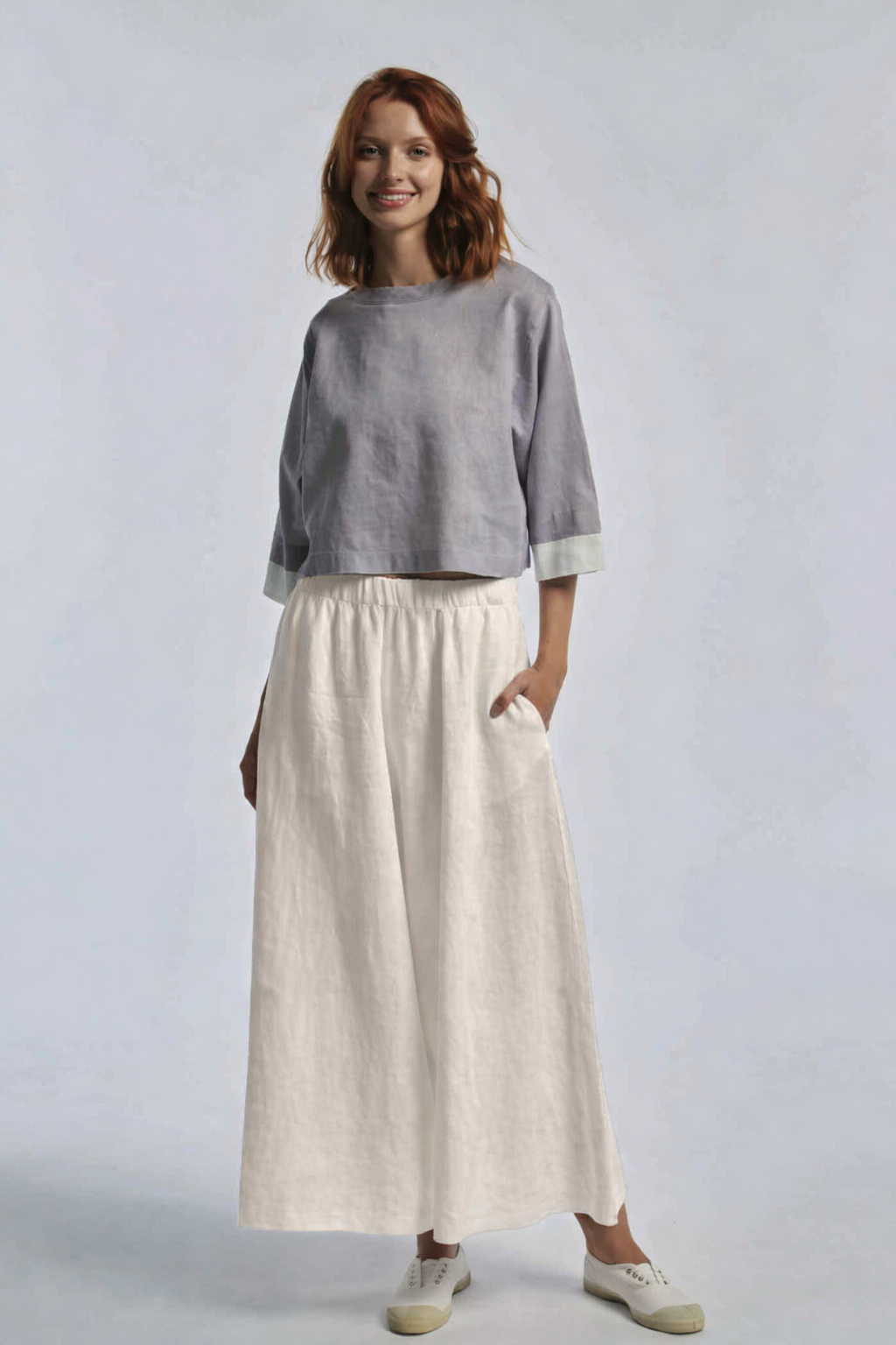 Pantalone TreBarraBi Pupa Lin Butter