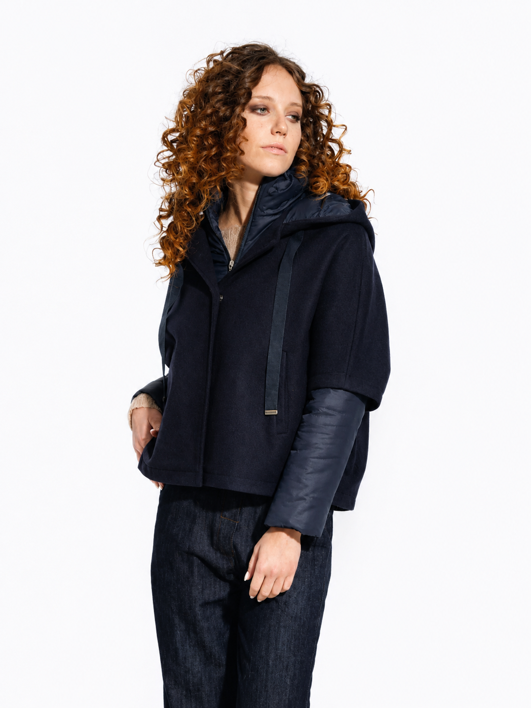 Giacca Flirt doppia cappa blu