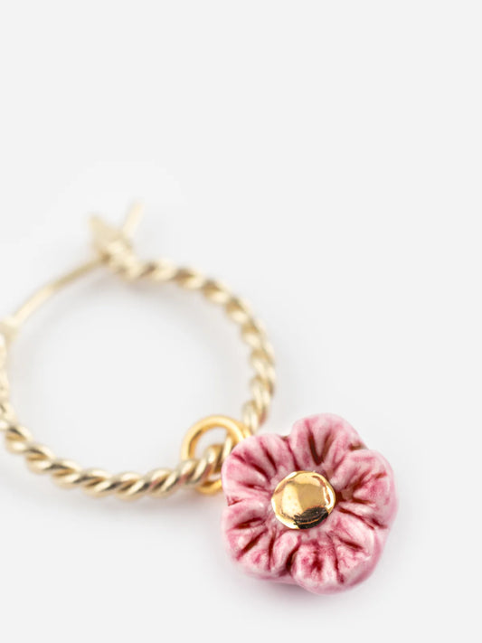 Orecchino Nach Mini Pink Flower