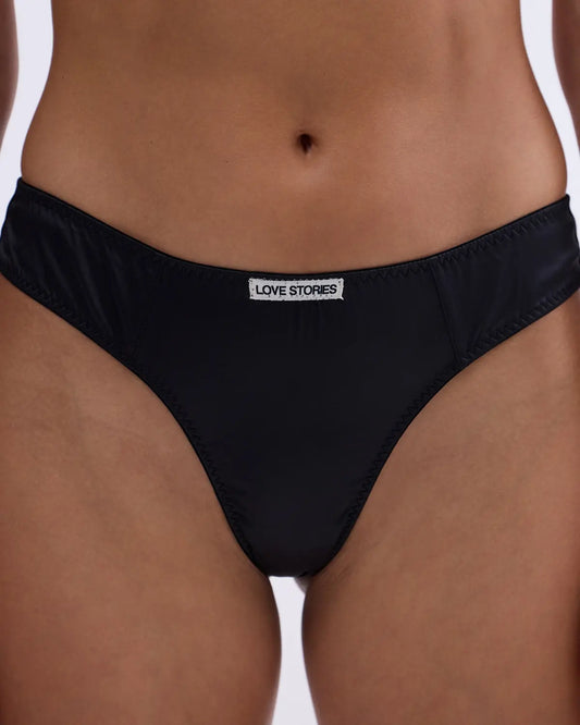 Slip Love Stories Carl black satin