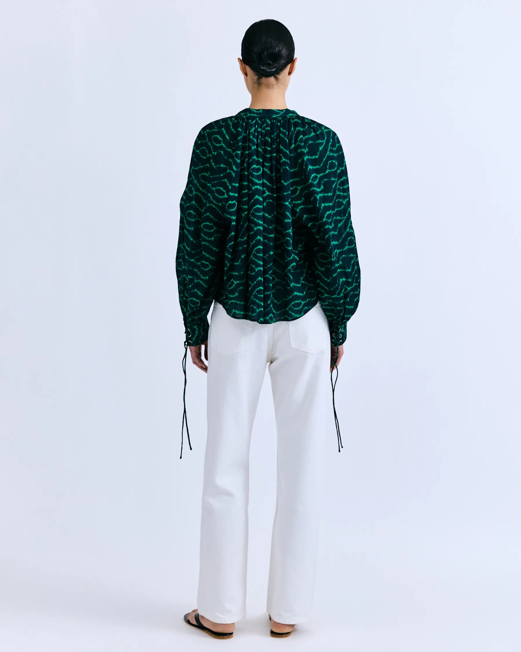 Camicia Love Stories Breeze dark green