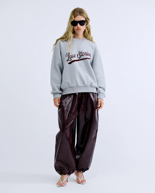 Felpa Love Stories Sloane light grey