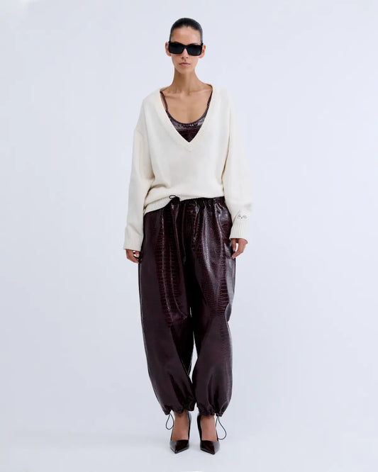 Pantalone Love Stories Fran bordeaux