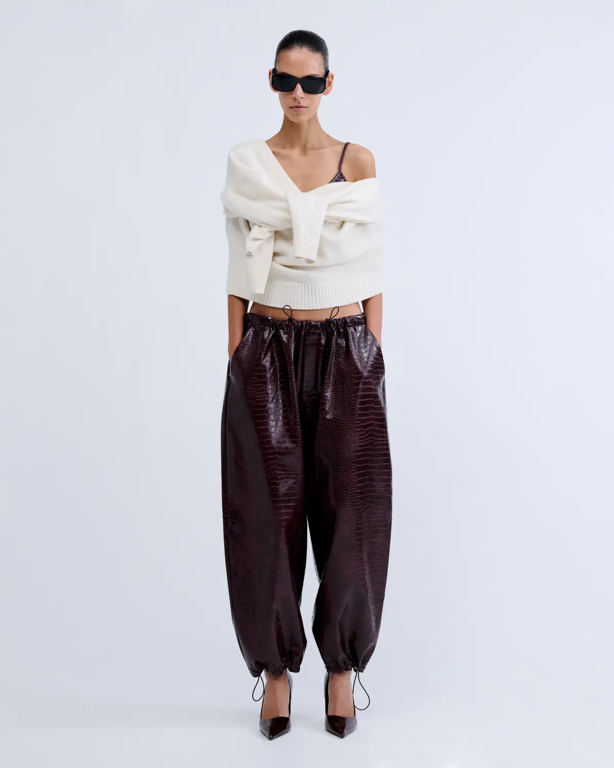 Pantalone Love Stories Fran bordeaux