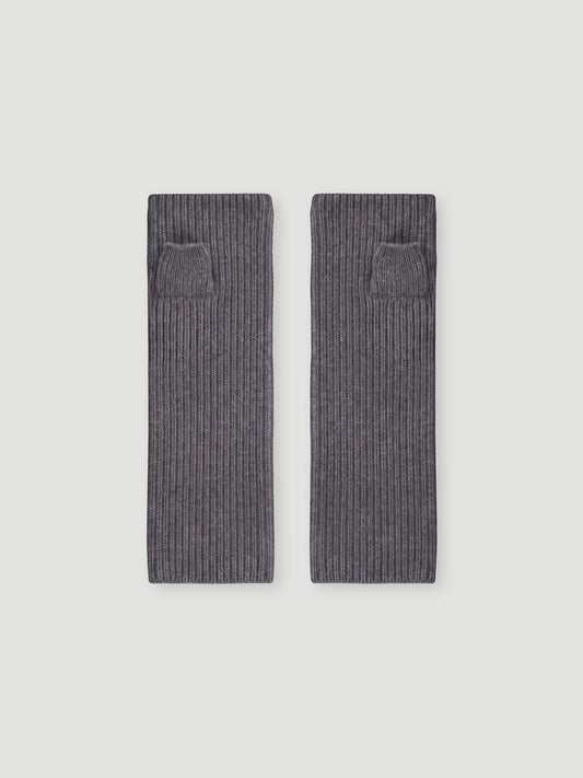 Guanti Absolut Cashmere Leopoldine dark grey melange