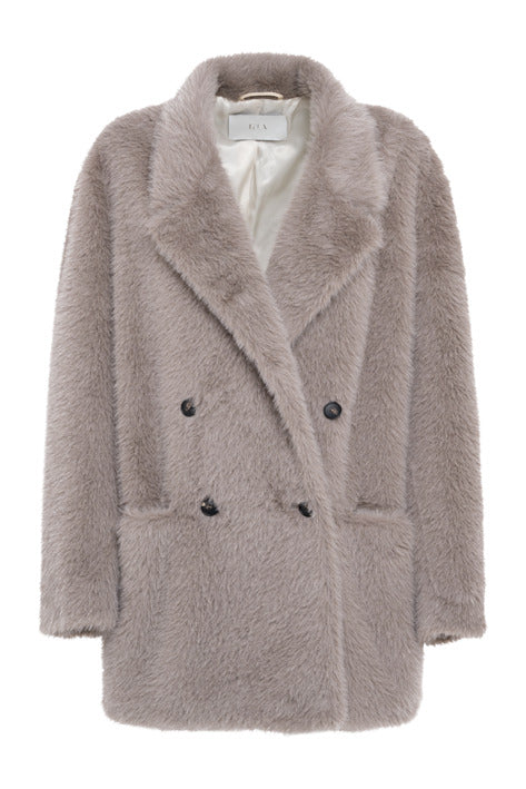 Giacca Tela Nomade pelliccia beige