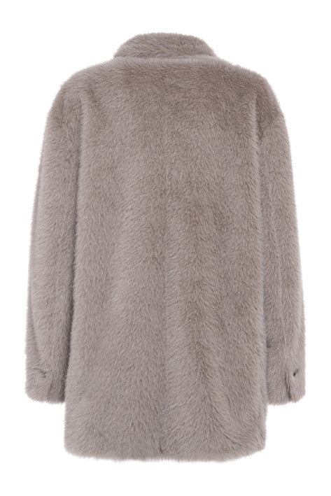 Giacca Tela Nomade pelliccia beige