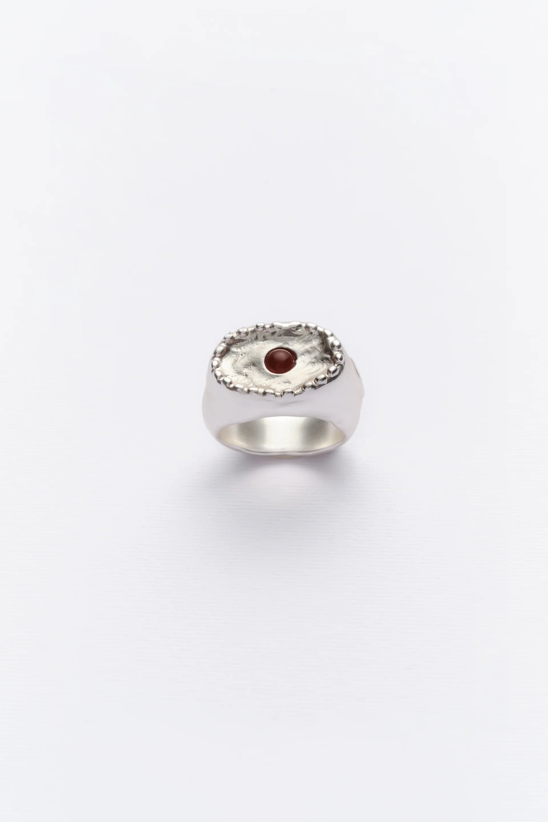 Anello Outerin Antique Ring Red Silver
