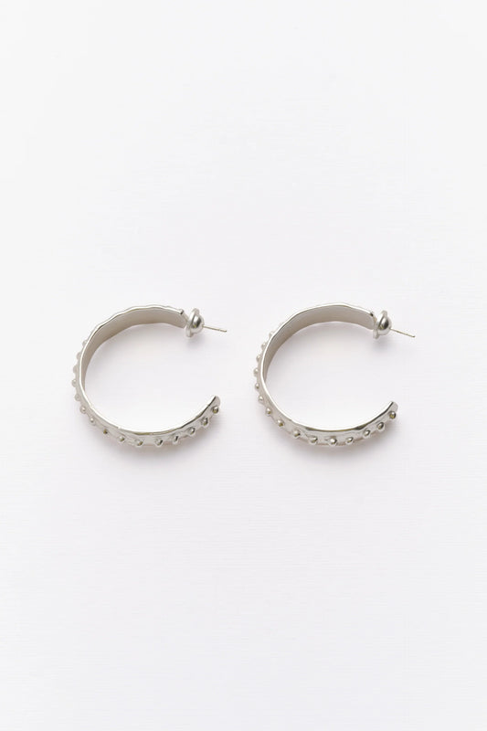 Orecchini Outerin Antique Hoop Silver