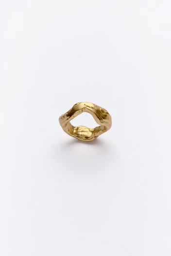 Anello Outerin Layered Earth Gold