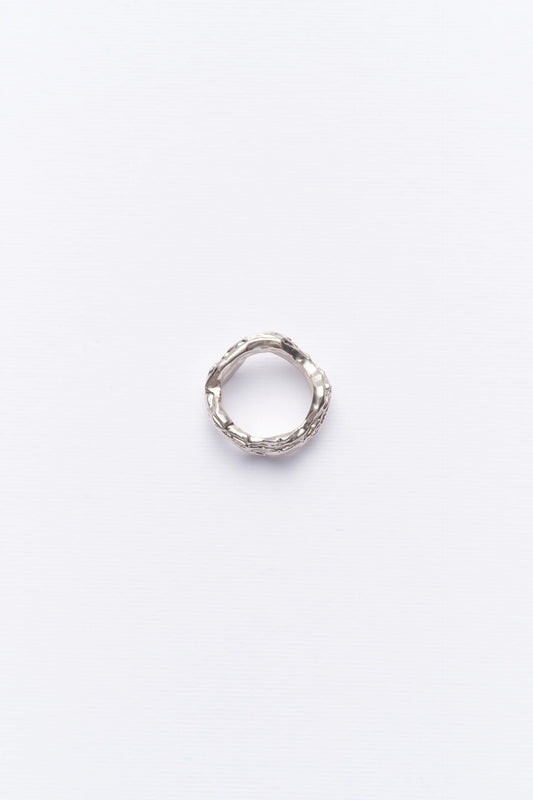 Anello Outerin Layered Earth Silver