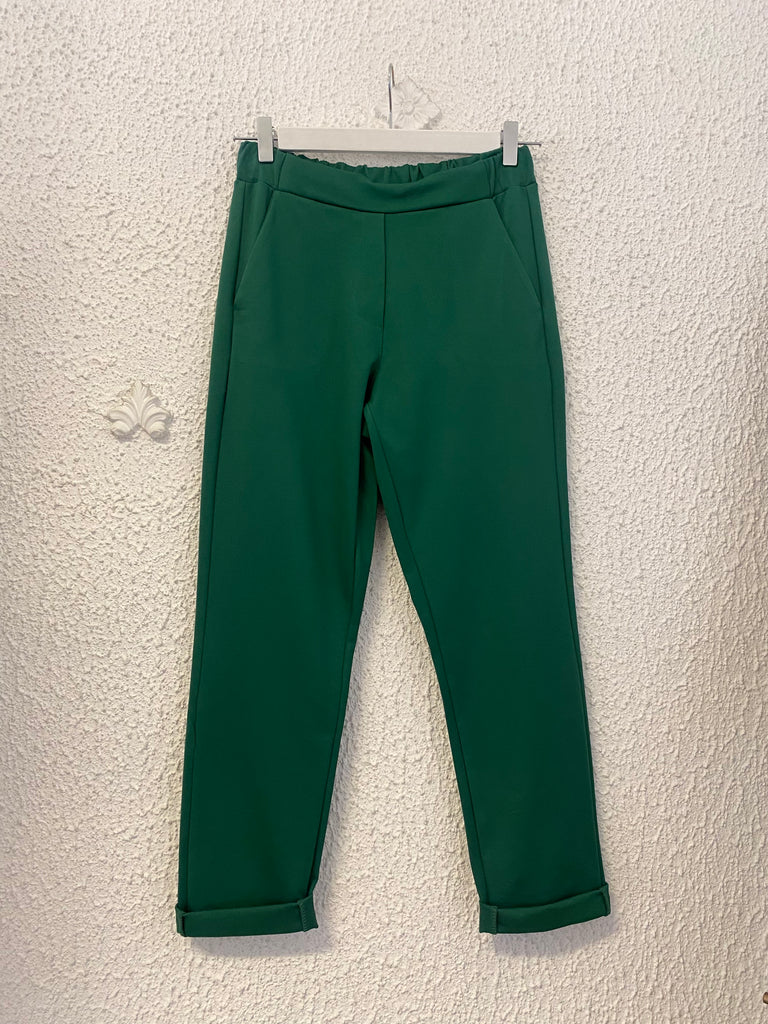 Pantalone Flirt punto Milano verde