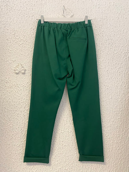 SPECIAL PRICE * Pantalone Flirt punto Milano verde