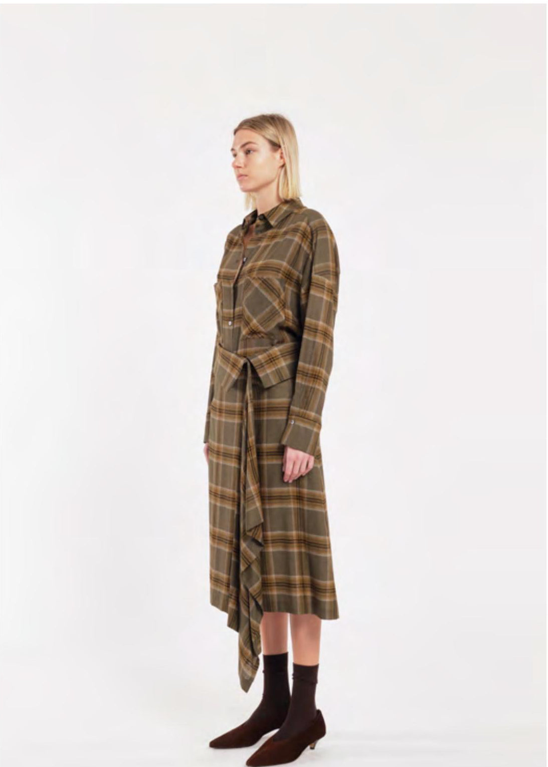 Camicia Tela Nora garza tartan