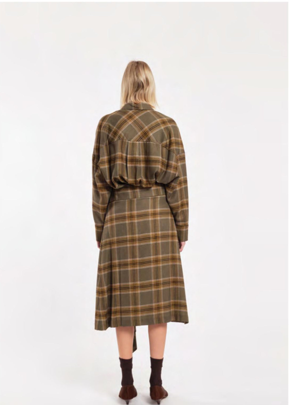 Camicia Tela Nora garza tartan
