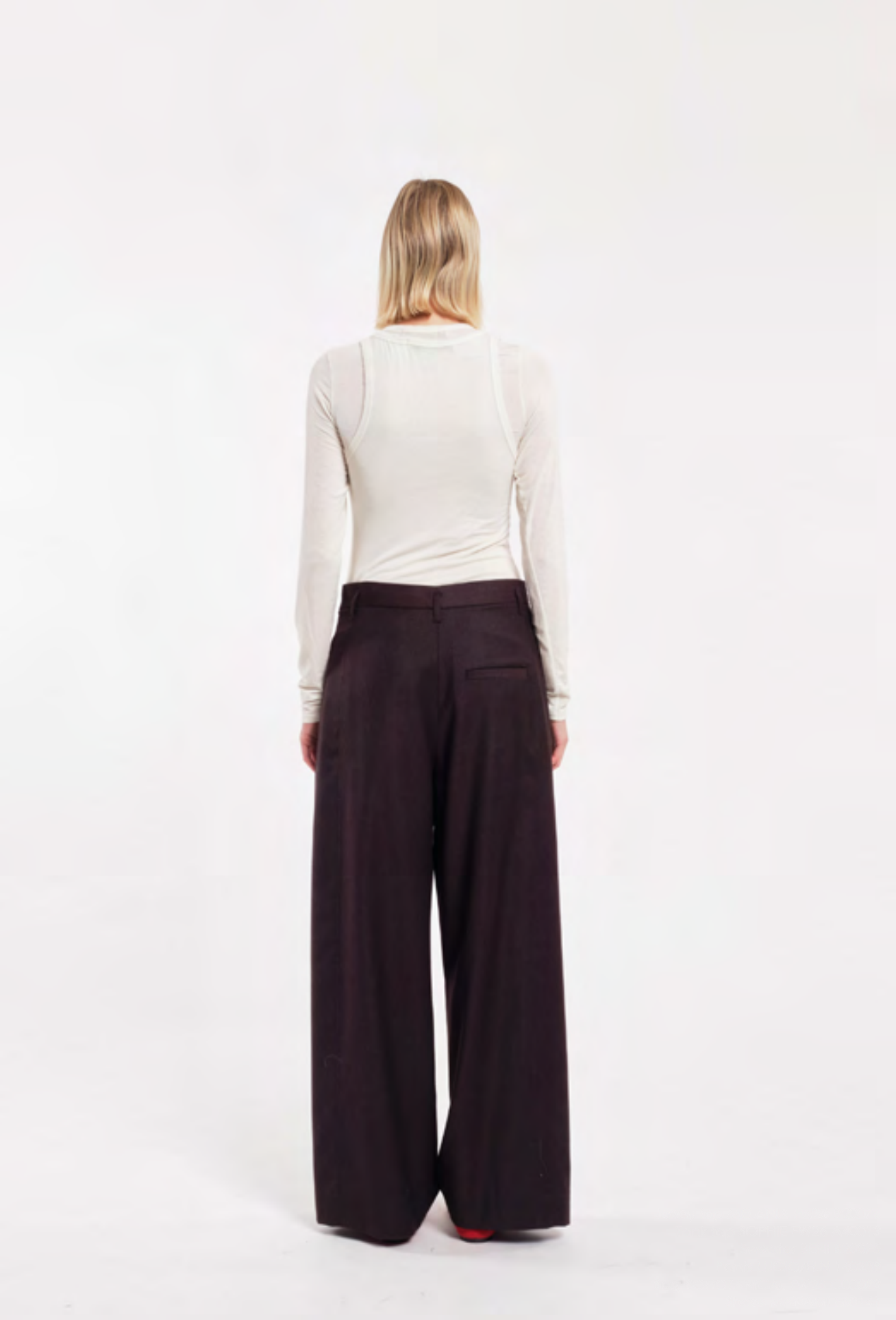 Pantalone Tela Lucio marrone